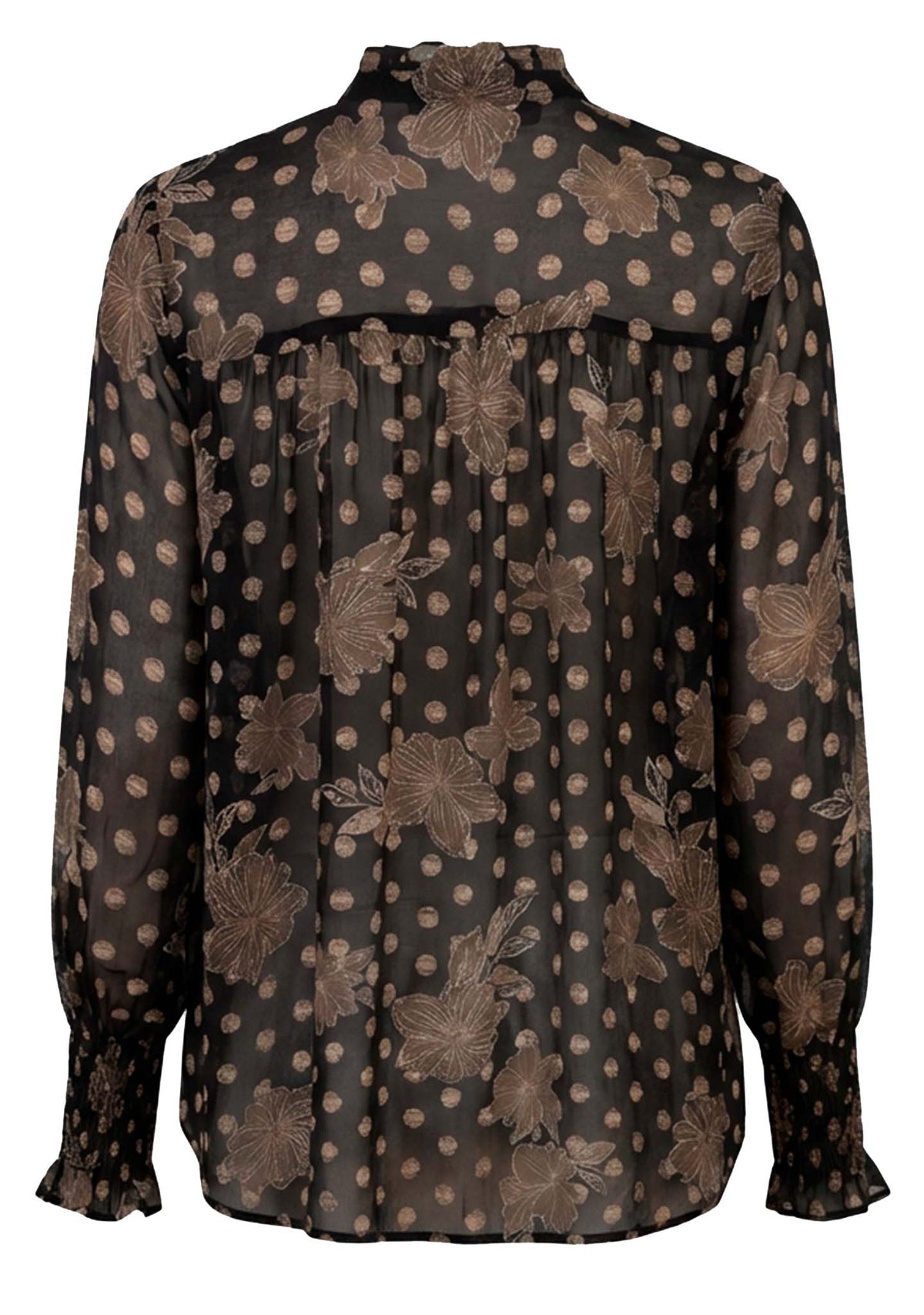 Isay Otella Smock Shirt Flower/Dot Print