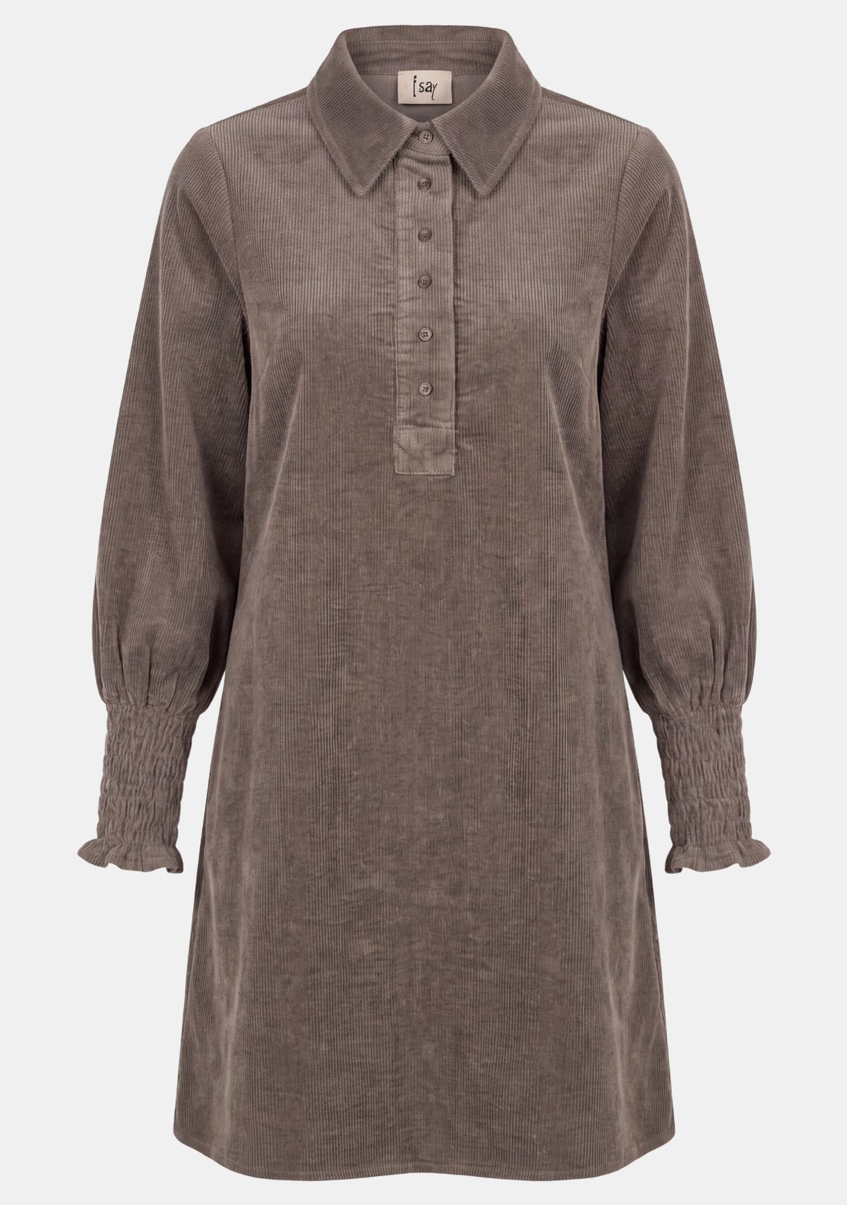 Isay Barbel Corduroy Dress Washed Taupe