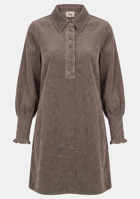 Isay Barbel Corduroy Dress Washed Taupe