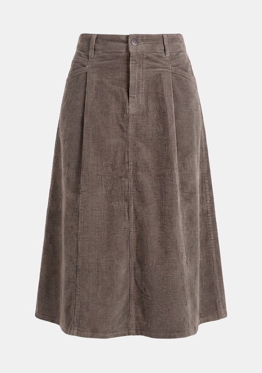 Isay Barbel Corduroy Skirt Washed Taupe