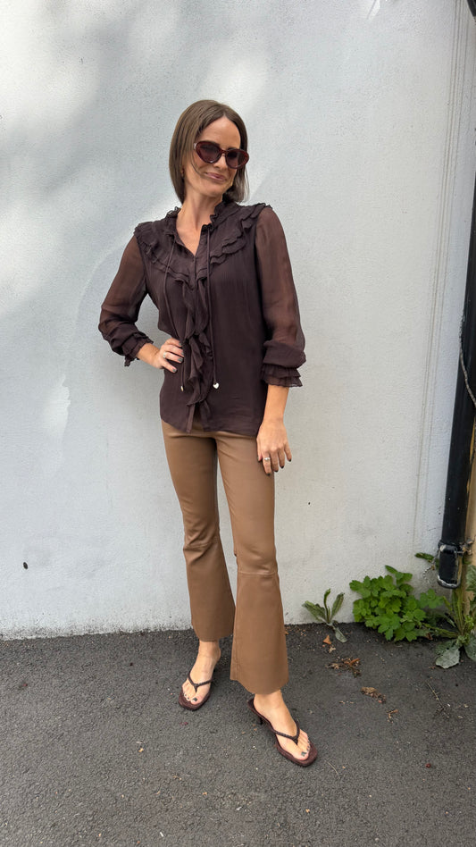 Moliin Felantix Bluse Brun – bluse fra Moliin hos Den Lille Sorte