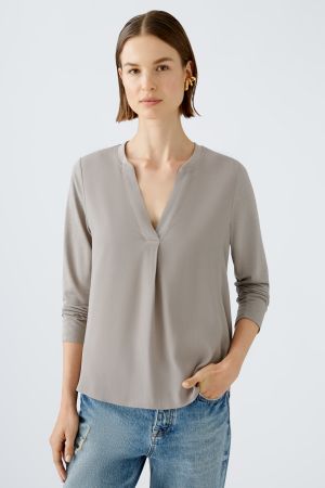 Oui Blouse Light Stone