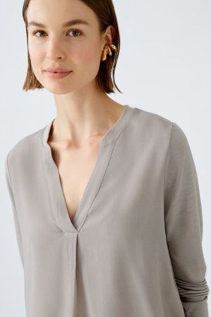 Oui Blouse Light Stone