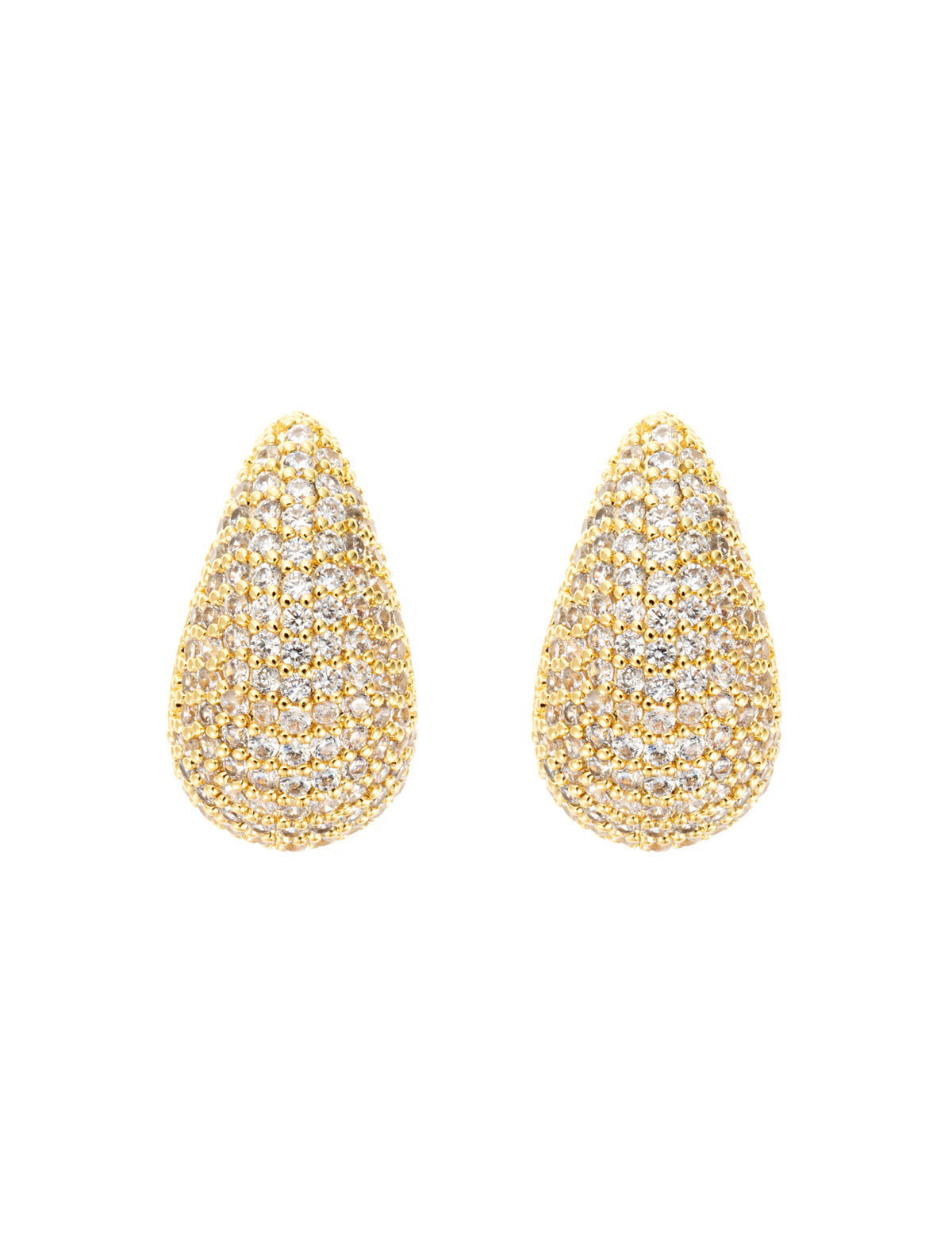 ByJolima Corinne Crystal Small Earring Gold – produktbilde 2