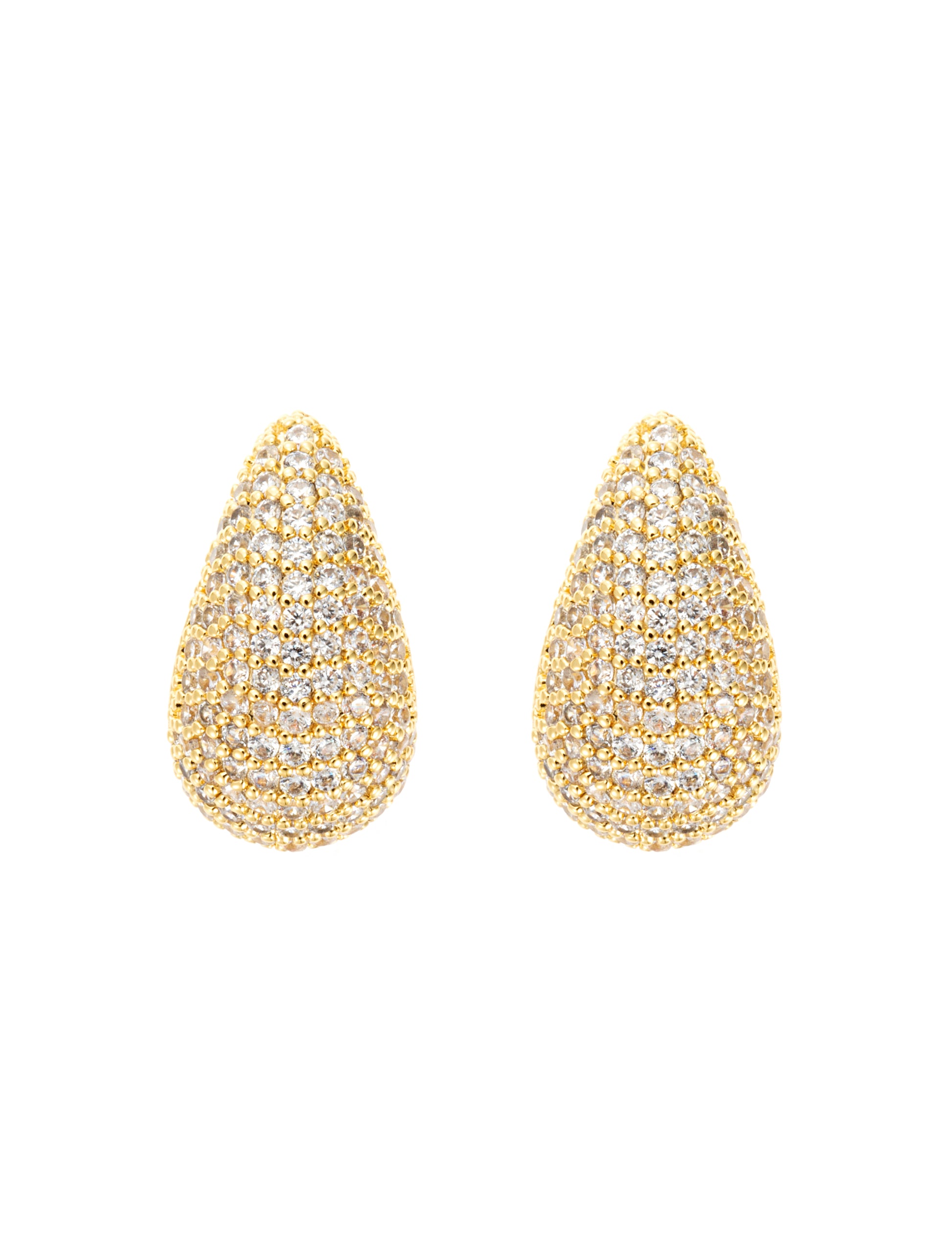 ByJolima Corinne Crystal Small Earring Gold – produktbilde 2