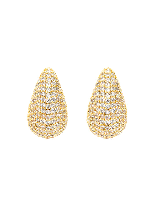 ByJolima Corinne Crystal Small Earring Gold