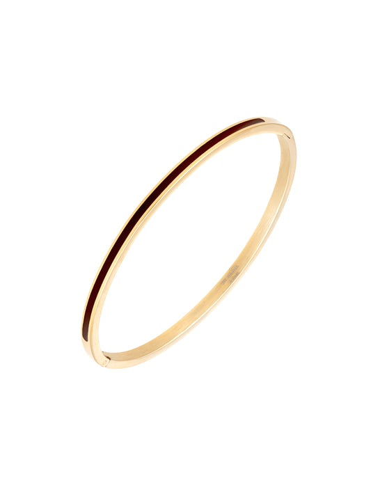 ByJolima Poppy Mini Bangle Wine Gold