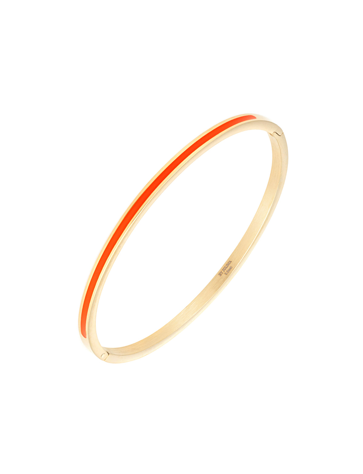 ByJolima Poppy Mini Bangle Orange Gold