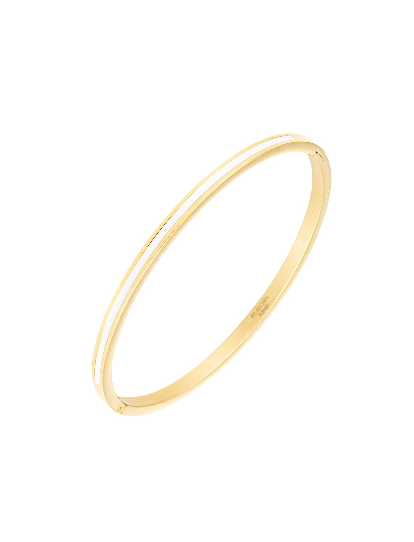 ByJolima Poppy Mini Bangle White Gold