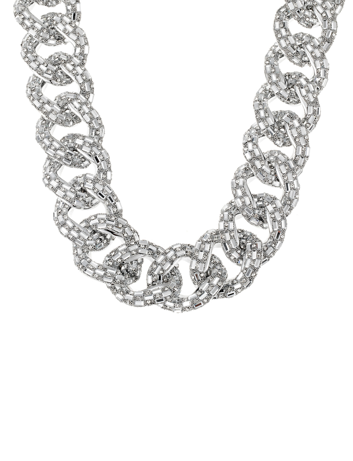ByJolima Sparkle Crystal Necklace Silver