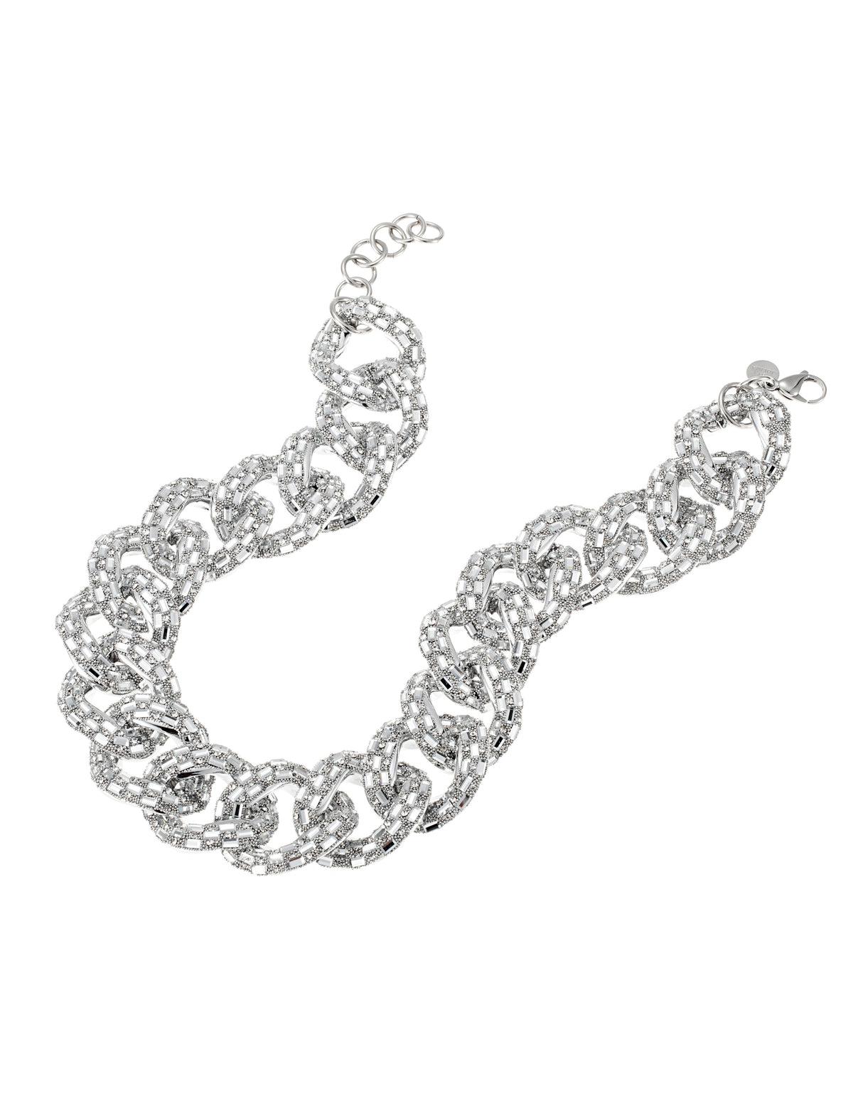 ByJolima Sparkle Crystal Necklace Silver