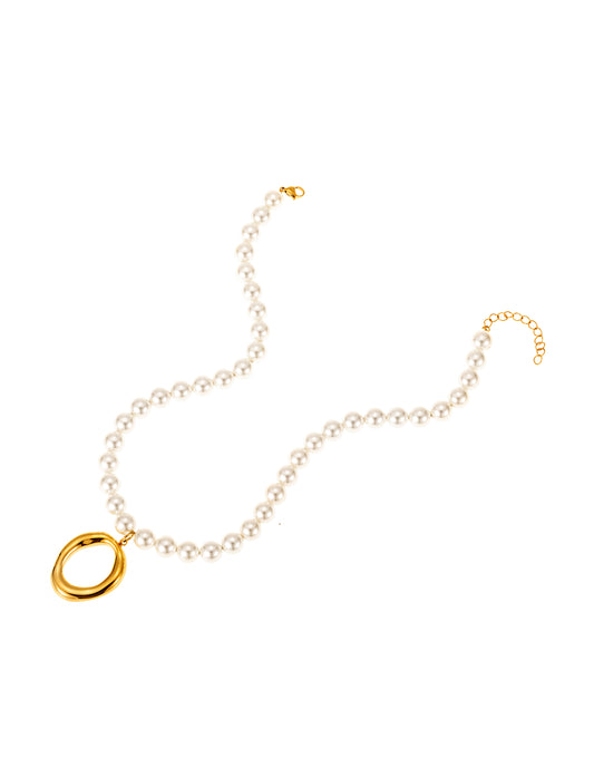 ByJolima Halo Pearl Necklace