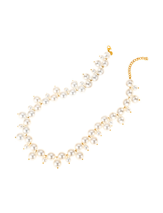 ByJolima Cluster Pearl Necklace Gold – produktbilde 2