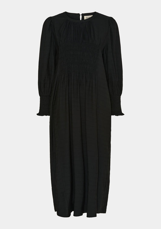 Isay Ane Smock Dress Black