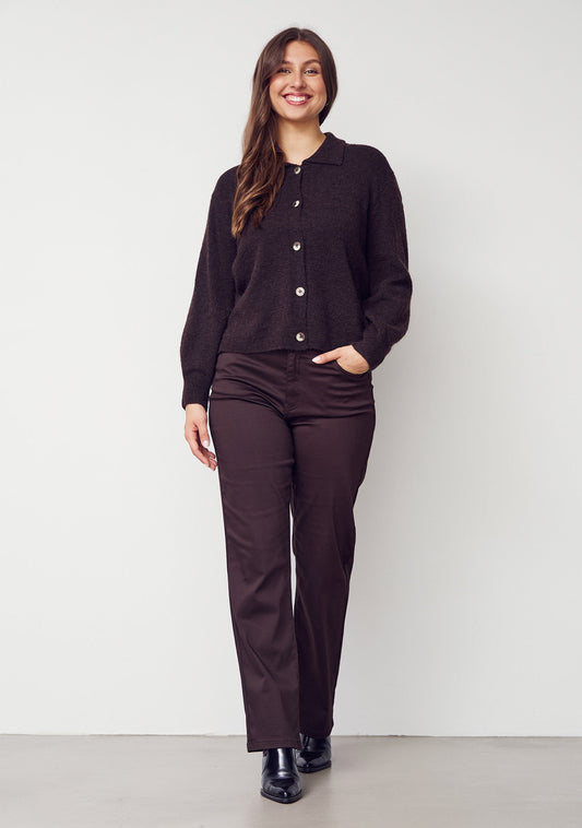 Isay Chino Pants Dark Brown