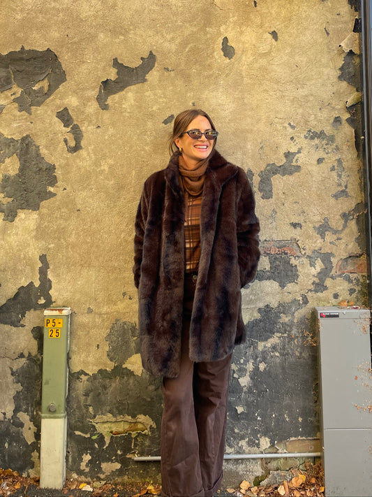 Notyz Monaco Coat Dark Brown