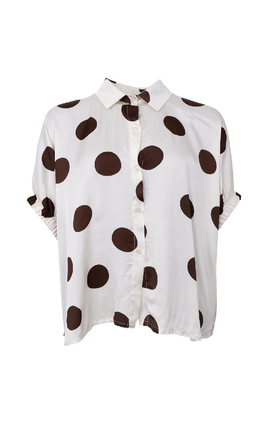 Black Colour Mabel Bluse Prikker