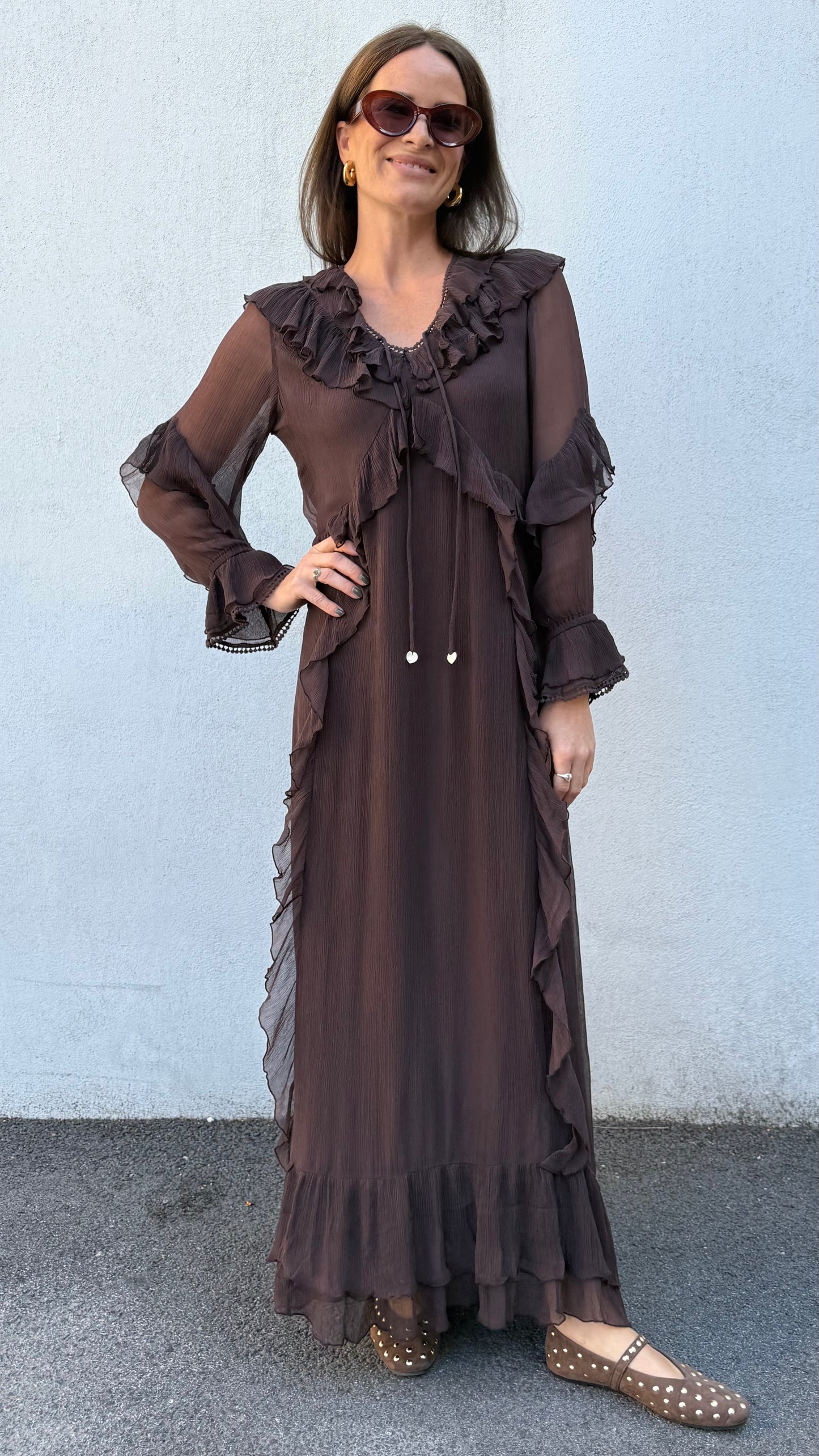 Moliin Ingrid Kjole Brun