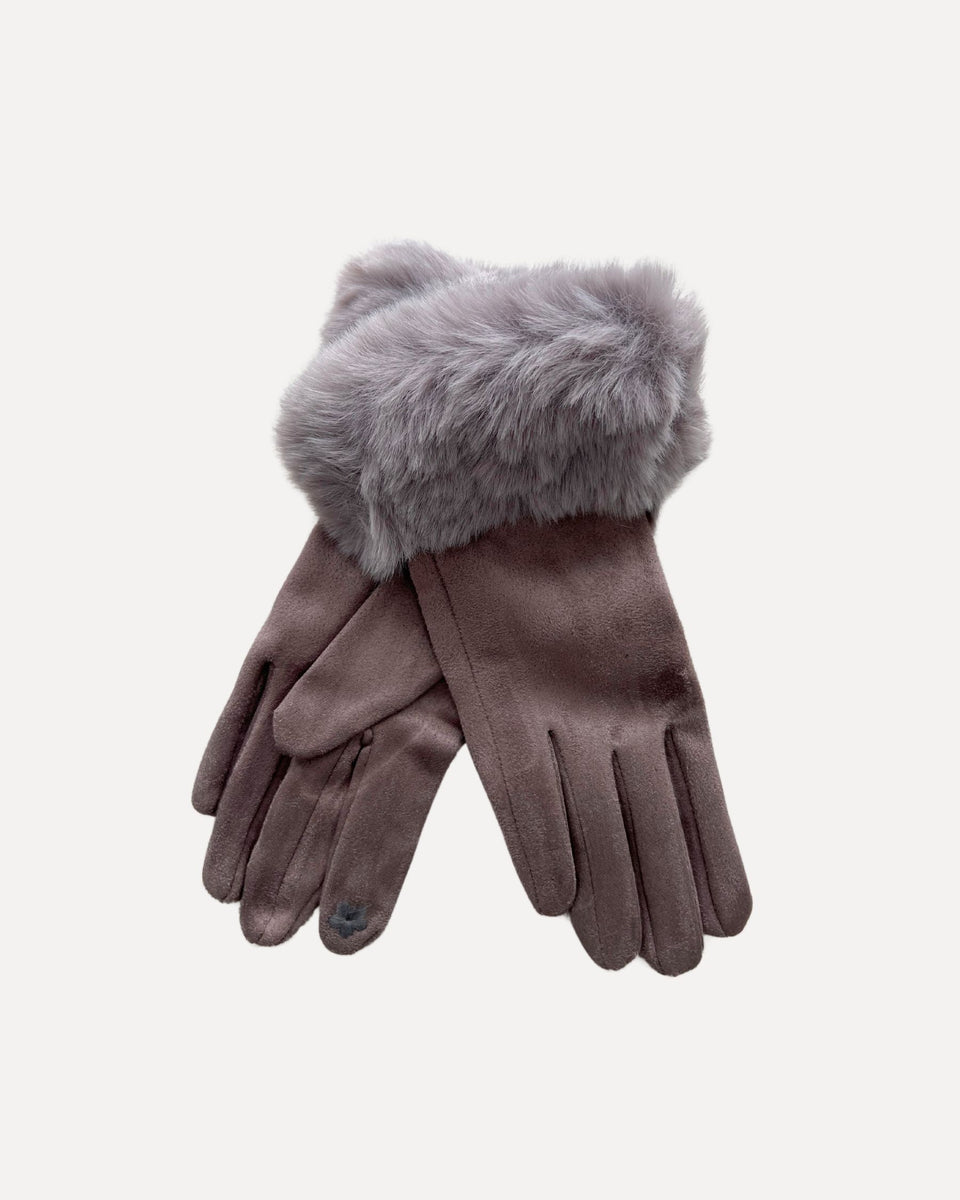 Reunion Furry Gloves - Fango