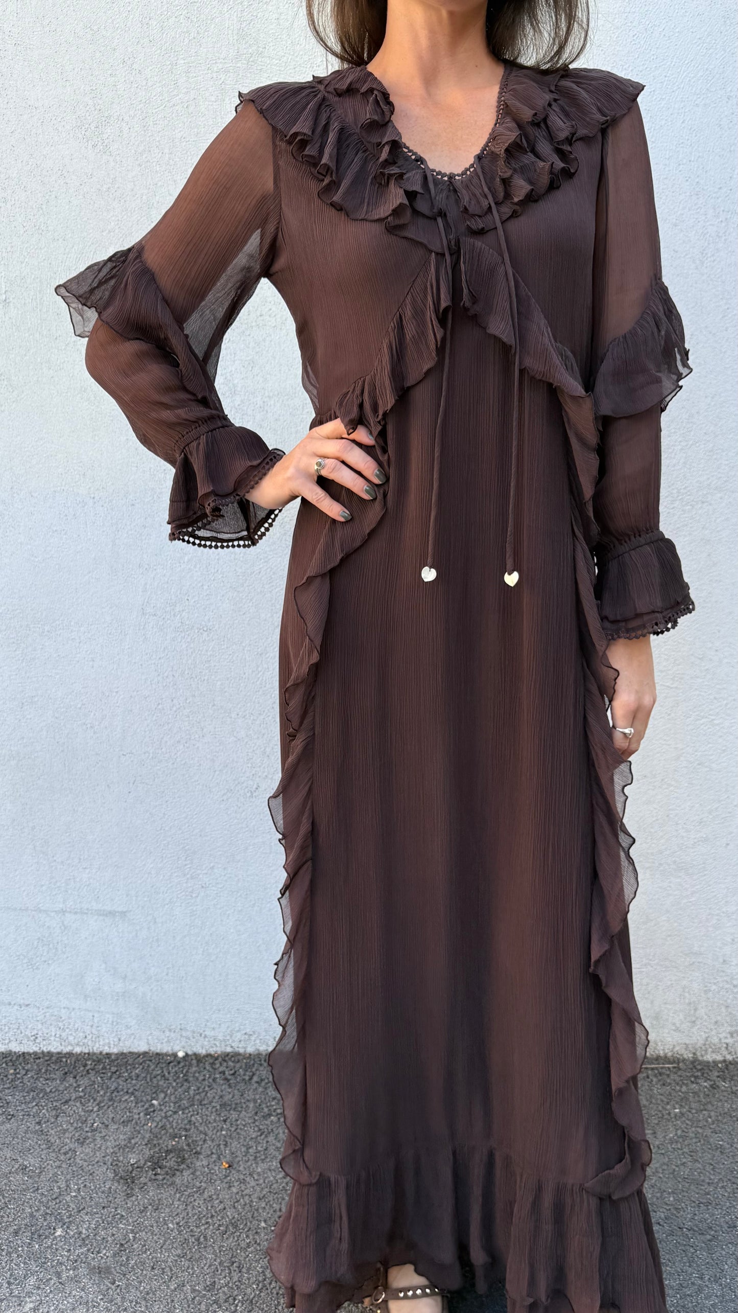 Moliin Ingrid Kjole Brun