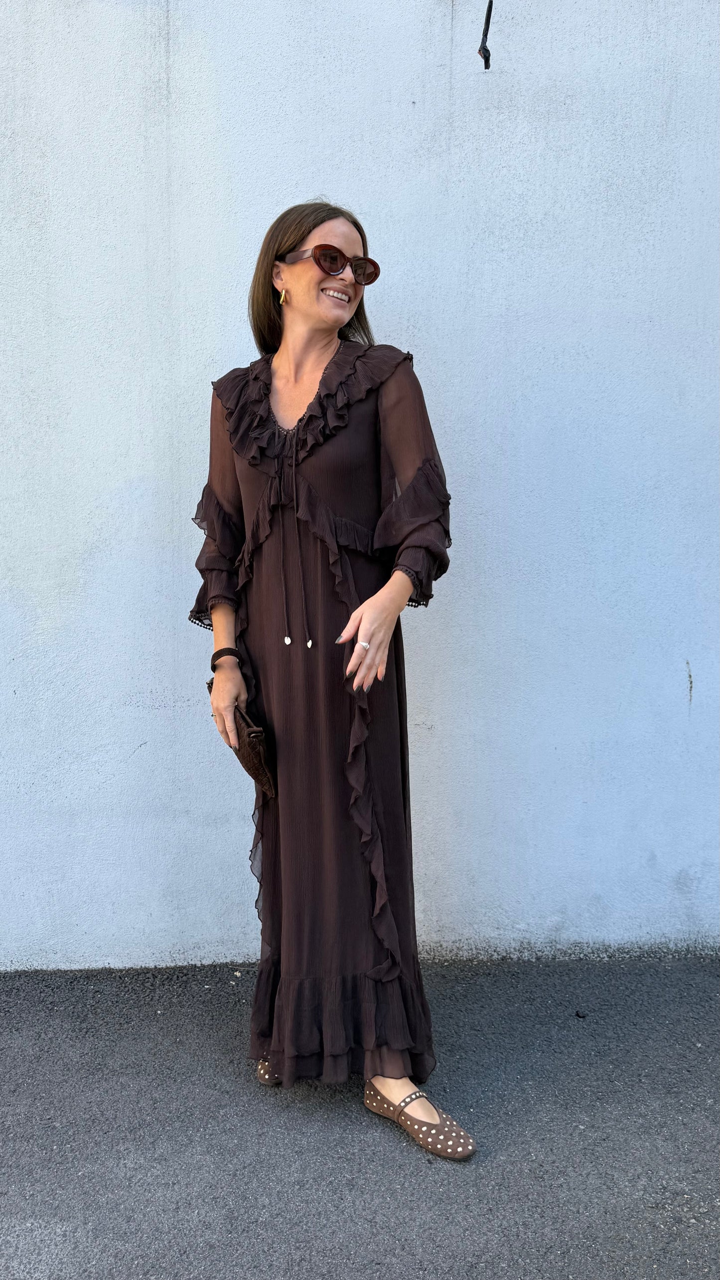 Moliin Ingrid Kjole Brun