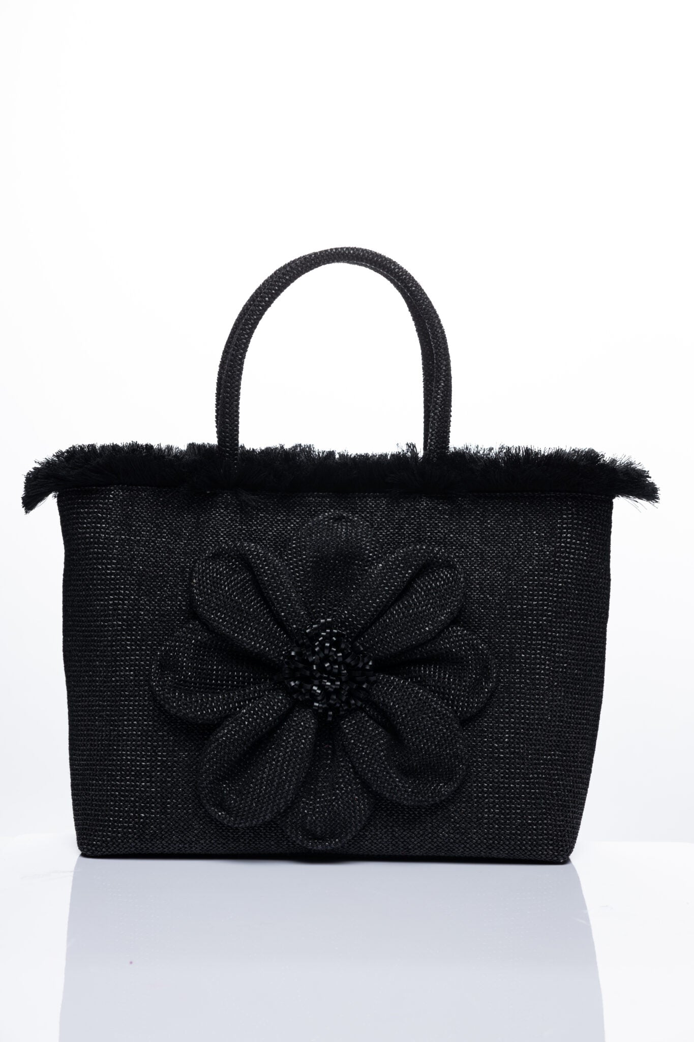 Sorena Falbala Beach Bag Black