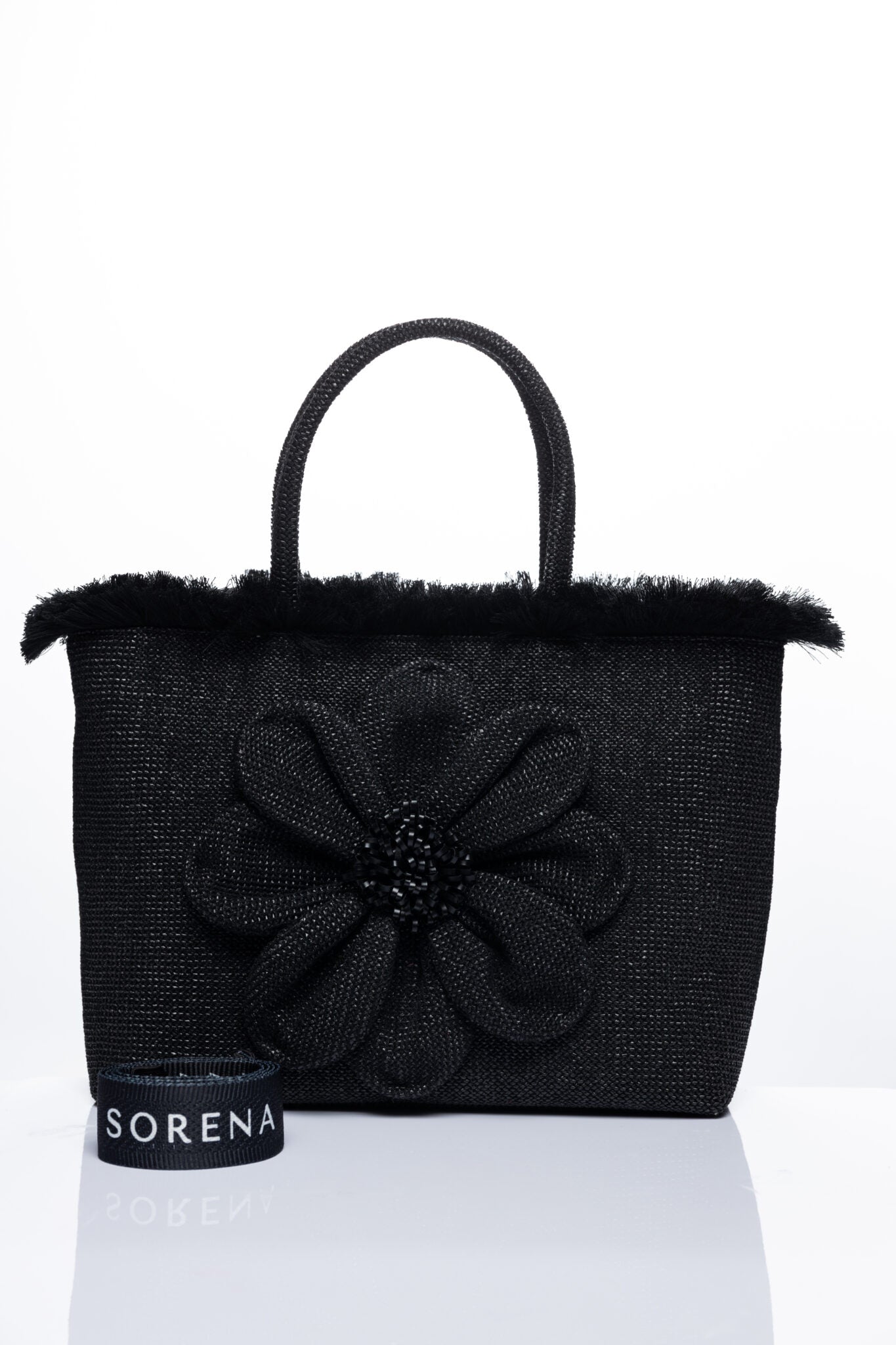 Sorena Falbala Beach Bag Black