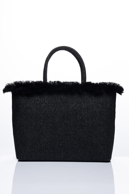 Sorena Falbala Beach Bag Black