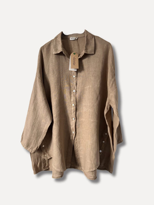 Reunion Lovely - Lin Skjorte Camel