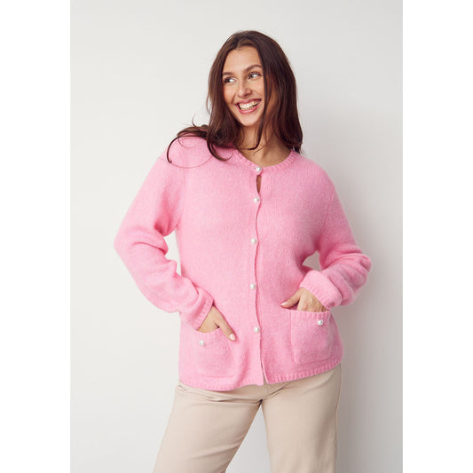 Isay Anna Classic Cardigan (57792) Fresh Pink