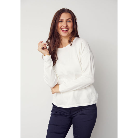 Isay Frigga Knit Pullover (56368) Broken white