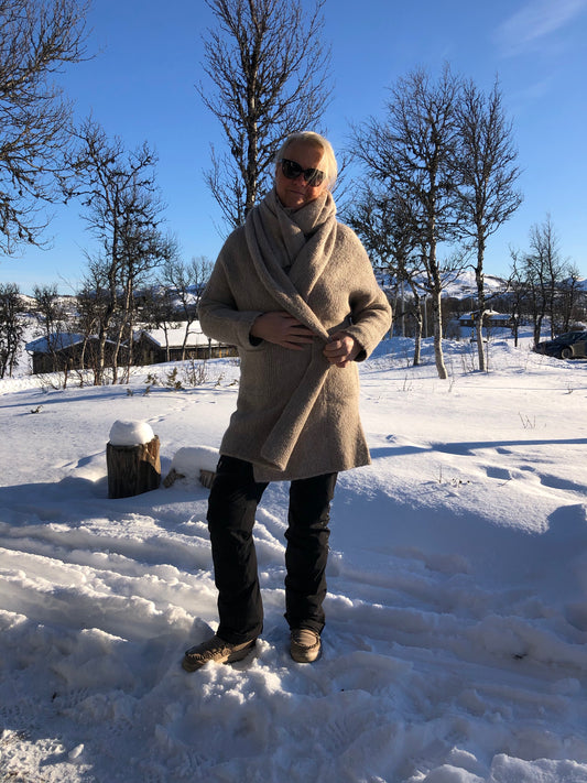 Alpaca Jakke Jona Long Sand