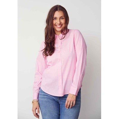 Isay Bellis Striped Shirt - (57827) Light Rose