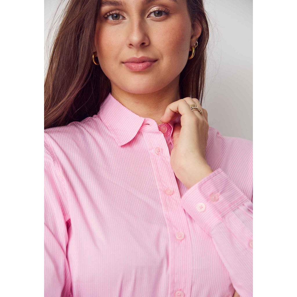 Isay Bellis Striped Shirt - (57827) Light Rose