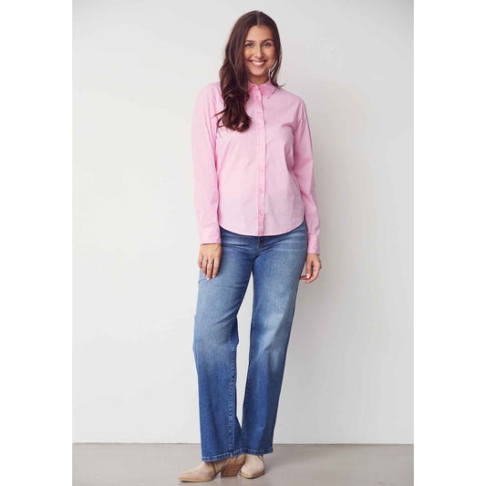 Isay Bellis Striped Shirt - (57827) Light Rose