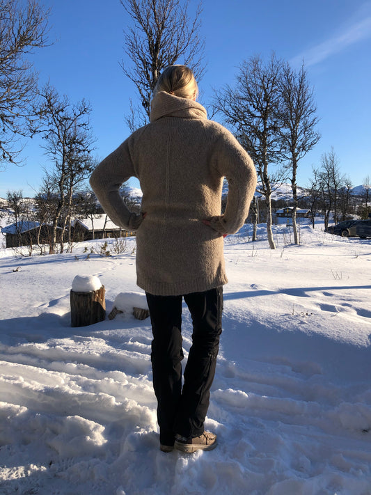 Alpaca Andrea Long Sweater Sand