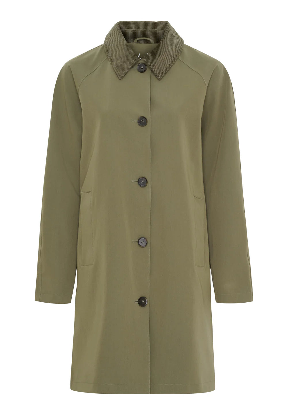 Notyz Coat Courduray collar - Dusty Olive