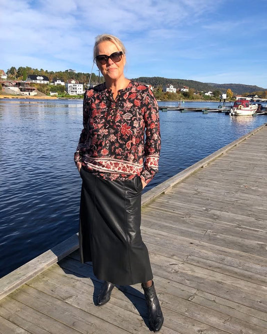 Moliin Rose Bluse - Black