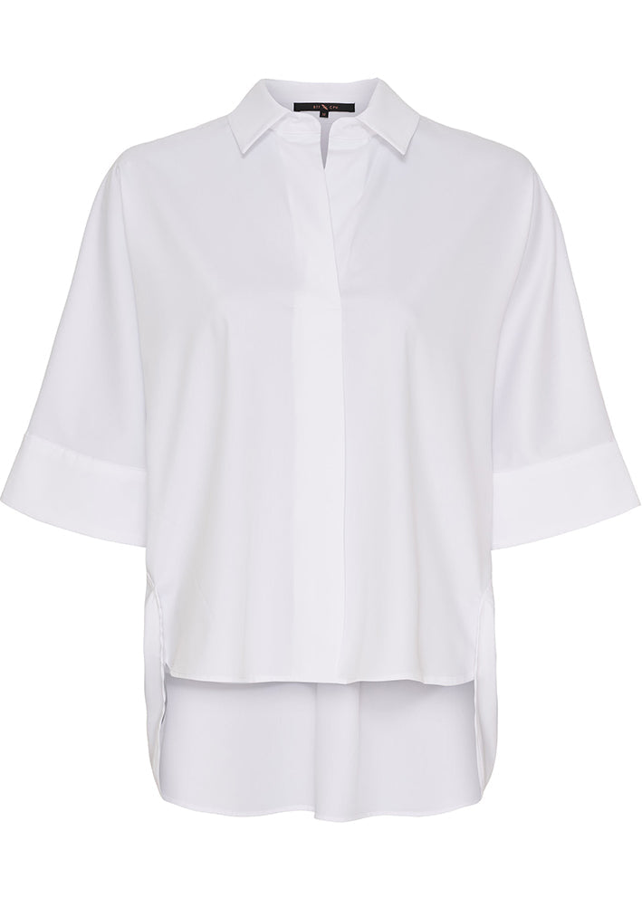 Notyz-BTF Bamboo Oversize Shirt - Hvit  (500127)