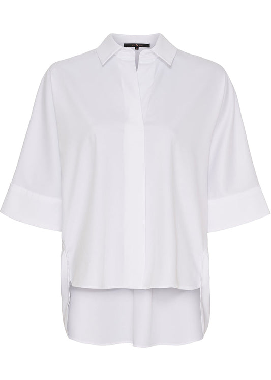 Notyz-BTF Bamboo Oversize Shirt - Hvit  (500127)