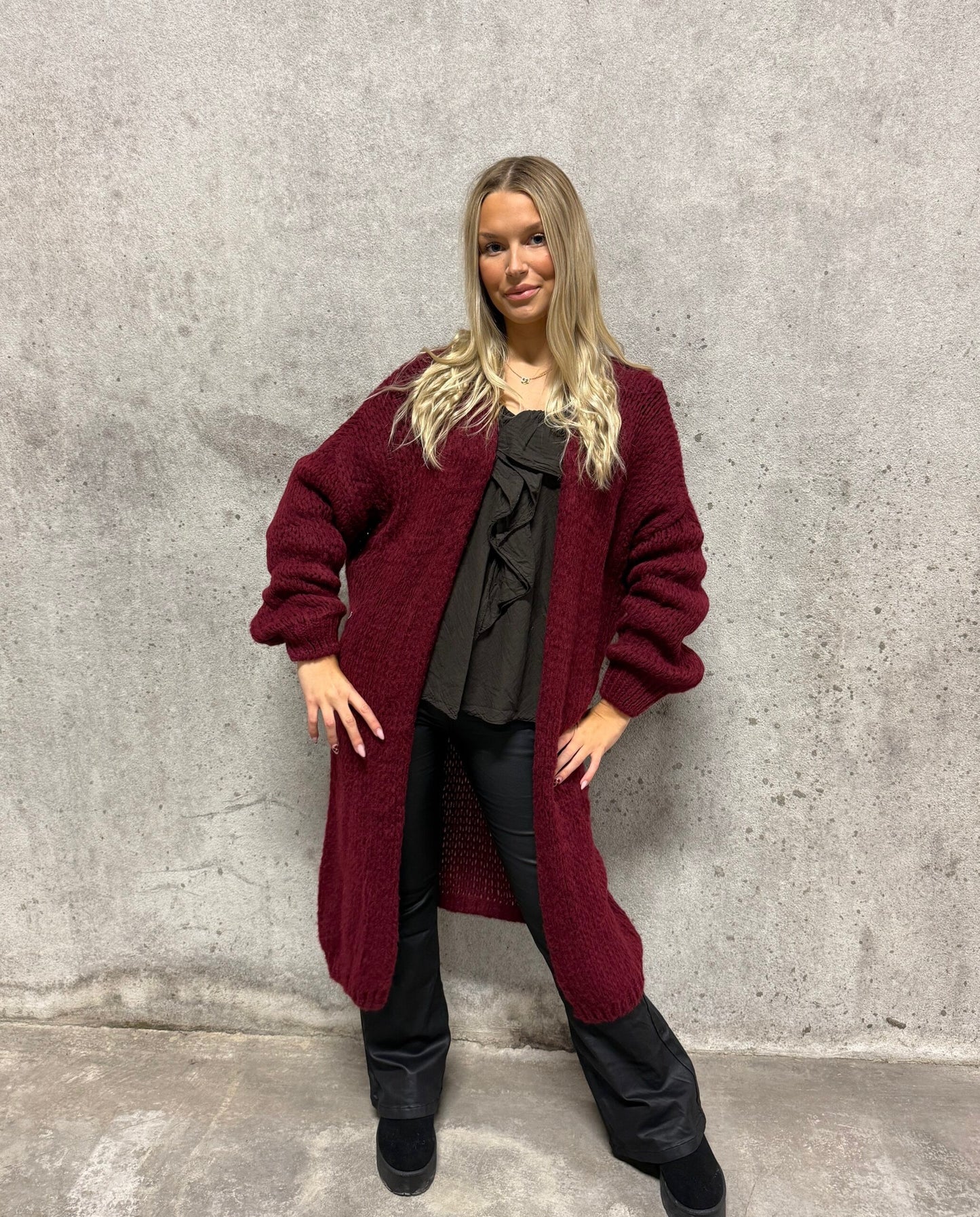 Jörlevik Of Sweden Lova Strikket Lang Jakke Flere Farger