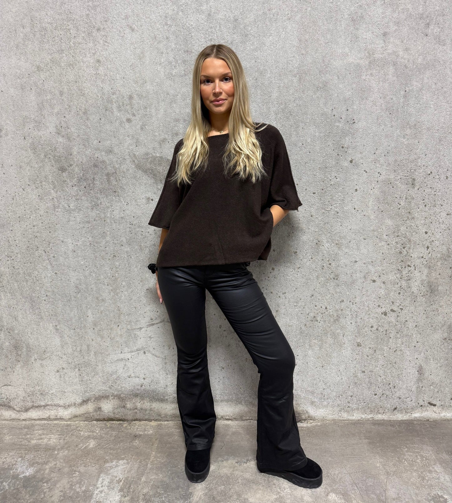 Jörlevik Of Sweden Coated flared Bukse black