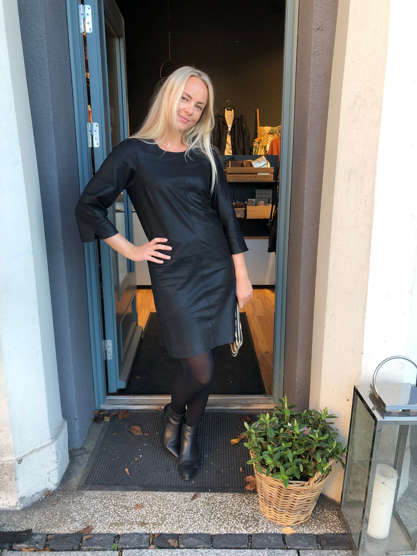 Depeche Beth Skinnkjole Black