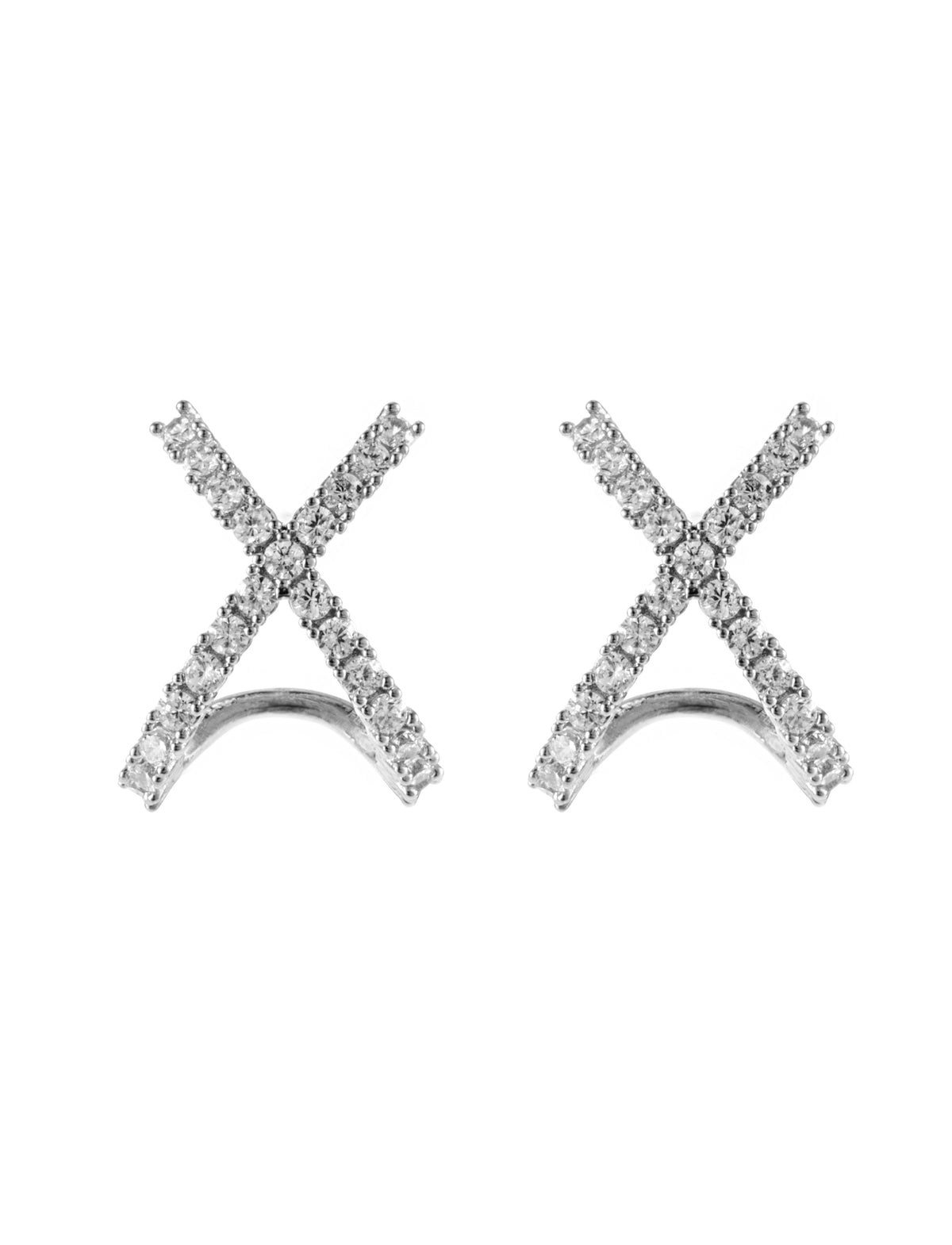 ByJolima Cross Earring Silver – produktbilde 2