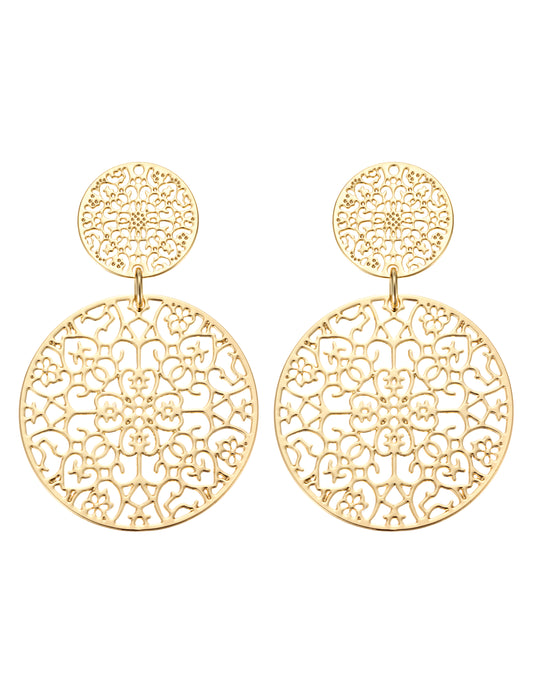 ByJolima Double Spinn Earring Gold