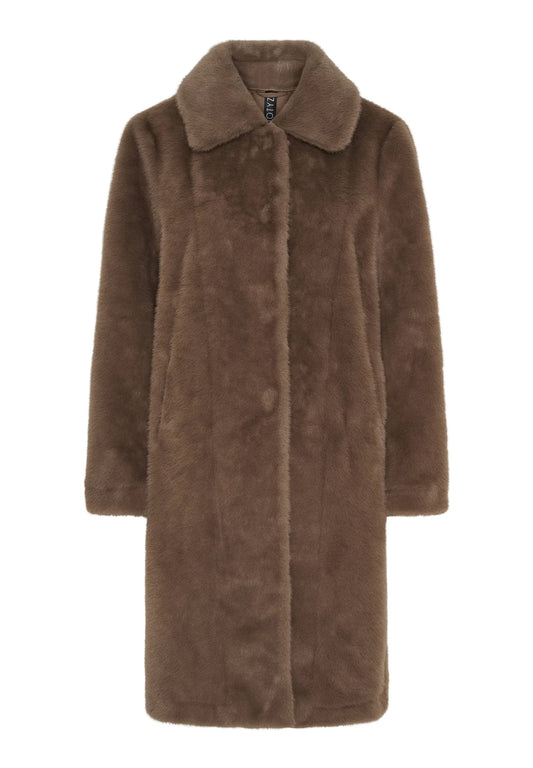 Notyz Bogota Coat Dark Taupe
