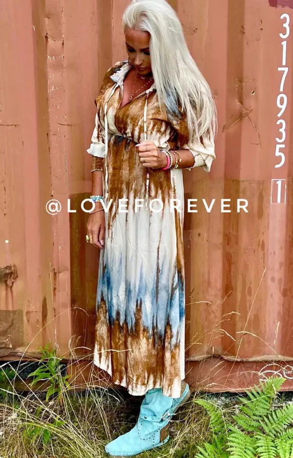 Love Forever Laura Dress Tobacco