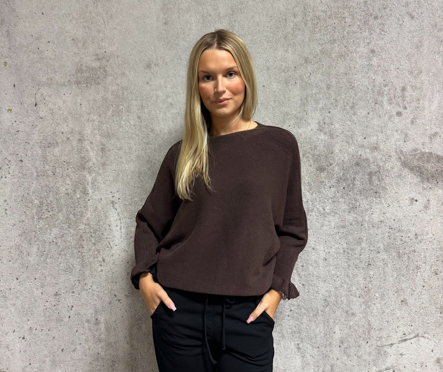 Jörlevik Of Sweden Malva Poncho Genser wine