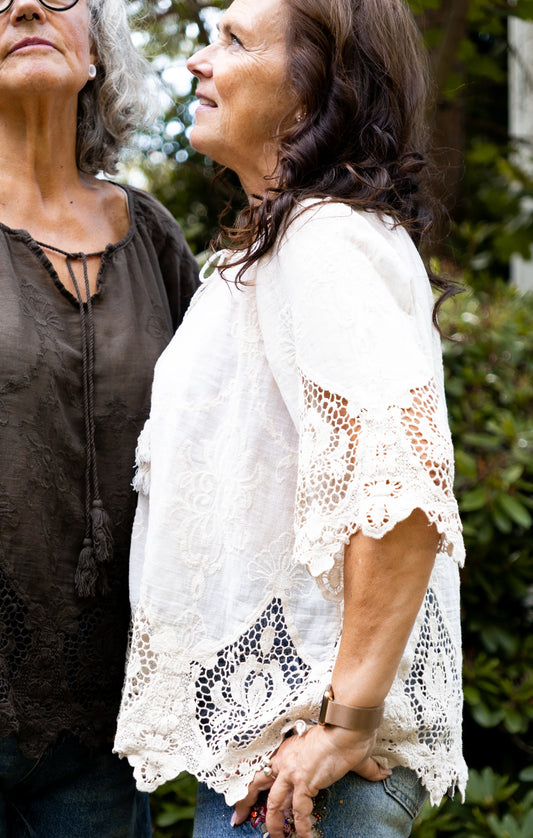 Reunion Lama Lace Blouse Beige