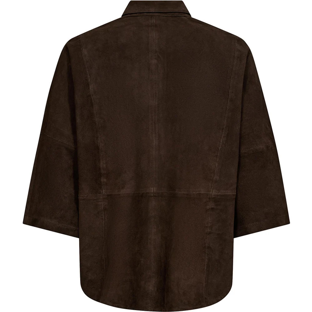 Depeche Tenna ruskinn skjorte / 51412 - Dusty brown